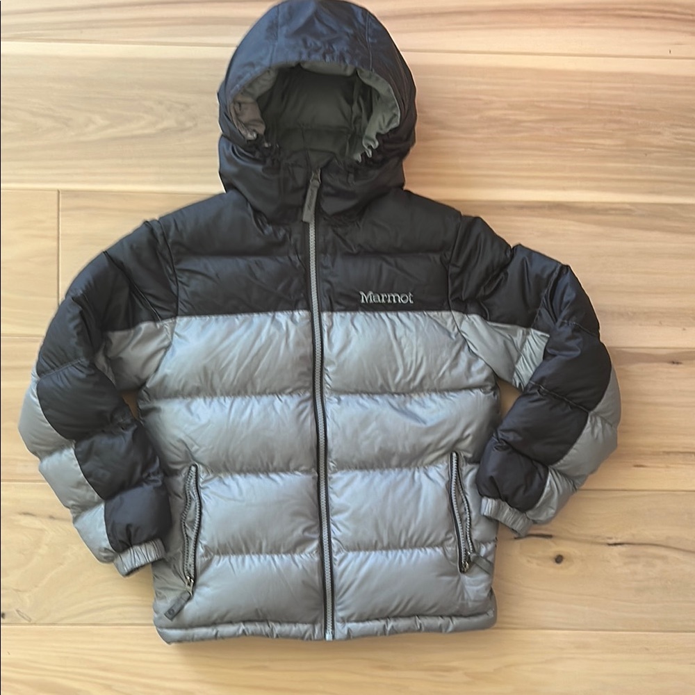 Marmot Kids' Black and Gray Puffer Jacket
